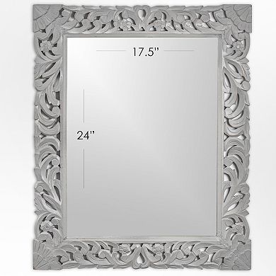 American Art Gallery Gray Medallion Wall Mirror