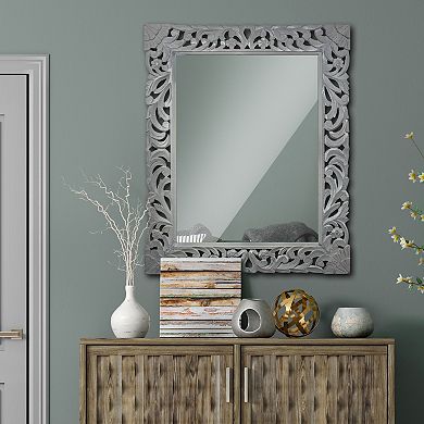 American Art Gallery Gray Medallion Wall Mirror