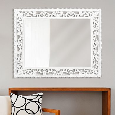 American Art Gallery Floral Panel Wall Mirror