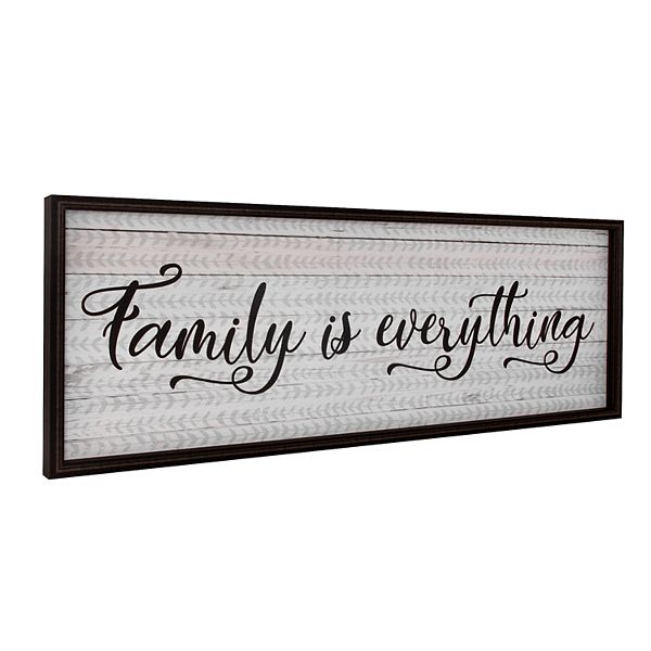 American Art Gallery Family is Everything Framed Wall Decor