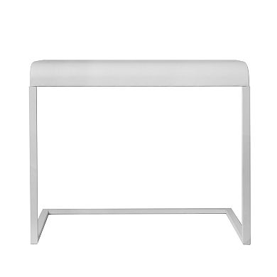 American Art Gallery White Portable C-Shaped Desk