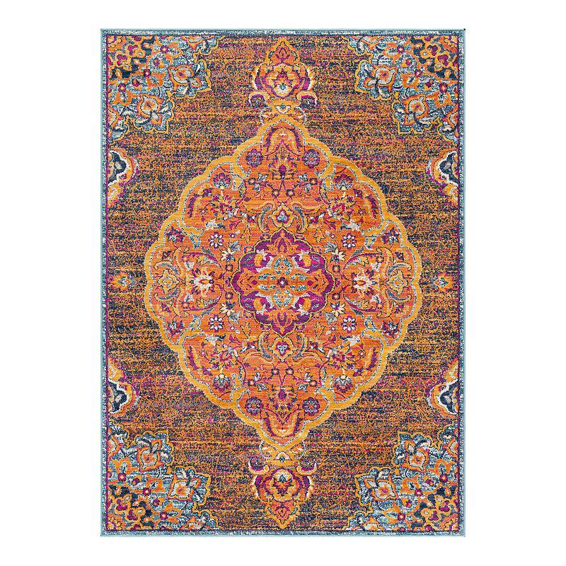 Decor 140 Dino Trad Rug, Orange, 8X10 Ft