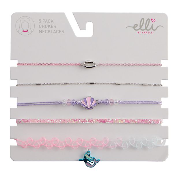 Capelli New York Kids' Set of 8 Assorted Choker Necklaces in Multi