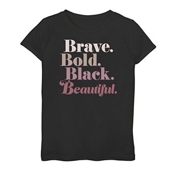 Girls 7-16 Black Beauty Text Tee