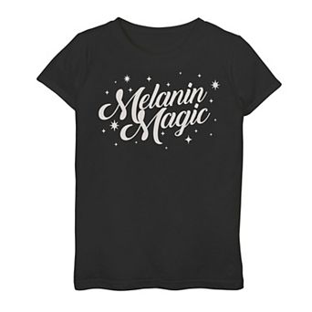 Girls 7-16 Melanin Magic Text Tee