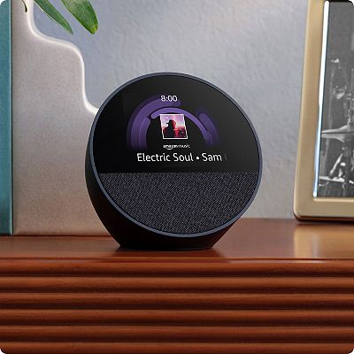 Amazon Echo Spot Smart Alarm Clock (2024 release)