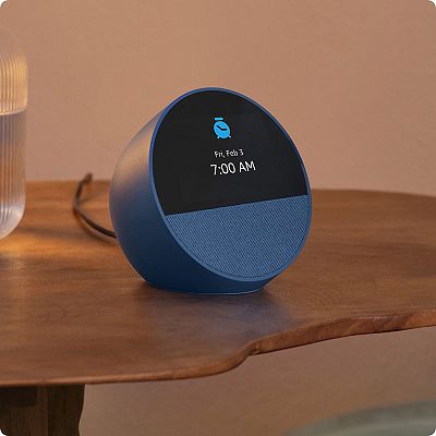 Amazon Echo Spot Smart Alarm Clock (2024 release)