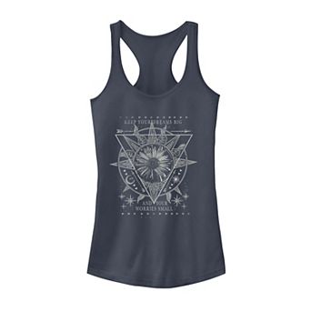 Juniors' Geometric Daisy Graphic Tank Top