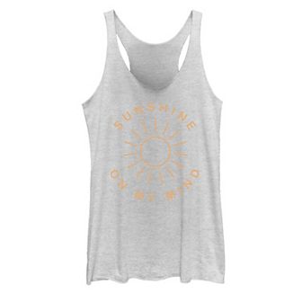 Juniors' Sunshine On My Mind Graphic Tank Top