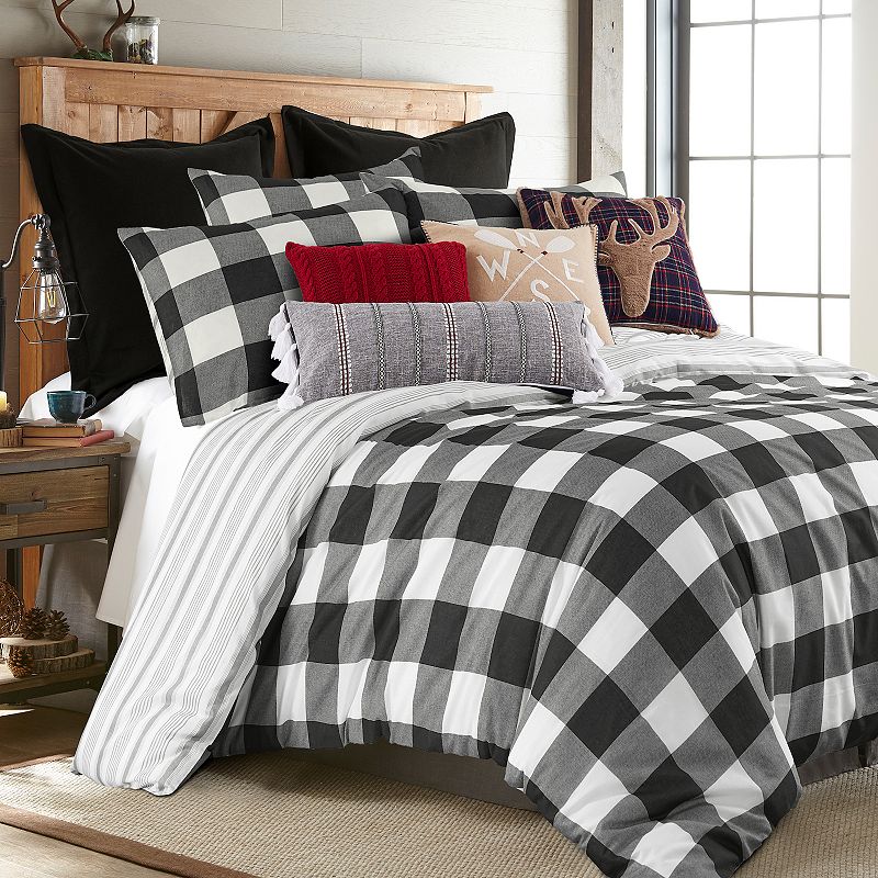 Levtex Home Camden Black Duvet Cover Set with Shams, King