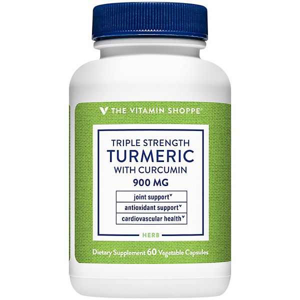 The Vitamin Shoppe Triple Strength Turmeric with Curcumin 900 MG, 60