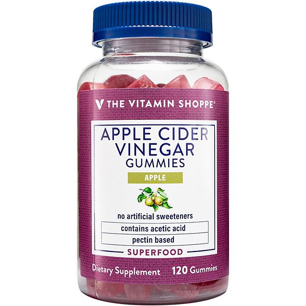 The Vitamin Shoppe Apple Cider Vinegar Gummies Apple, 120 Gummies