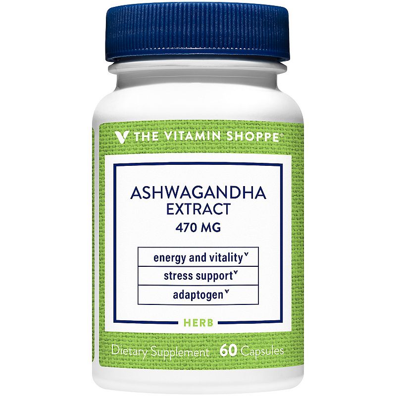 UPC 766536019434 product image for The Vitamin Shoppe Ashwagandha Extract - 470 MG, 60 Capsules, Multicolor, 60 CT | upcitemdb.com