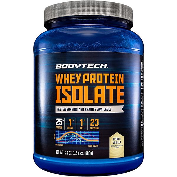 BodyTech® Whey Protein Isolate French Vanilla (1.5 Lbs. / 23 Servings)