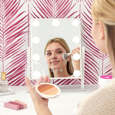 GloTech 9-Bulb LED Hollywood Vanity Mirror