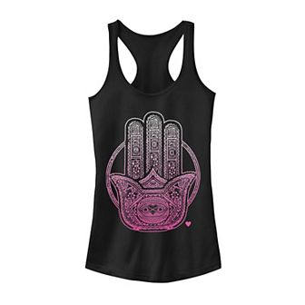 Juniors' Hamsa Hand Graphic Tank Top
