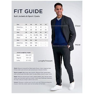 Men's Haggar® Smart Wash™­ Tailored-Fit Performance Tech Blazer