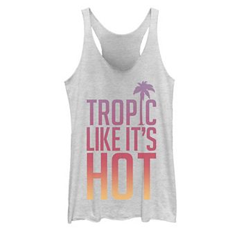 Juniors' Tropic Like It's Hot Graphic Tank Top