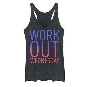 Juniors' Workout Wednesday Graphic Tank Top