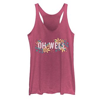 Juniors' Oh Well Flower Graphic Tank Top