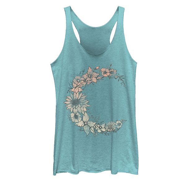 Juniors' Sun Flower Moon Graphic Tank Top