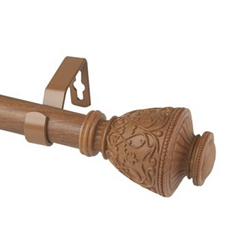 Rod Desyne 1" Veda Faux Wood Curtain Rod