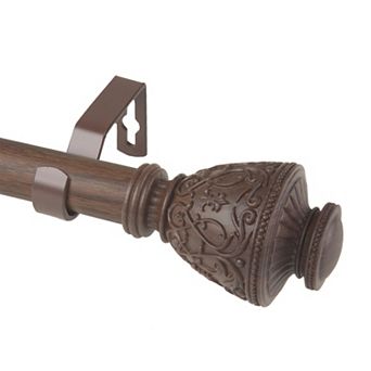 Rod Desyne 1" Veda Faux Wood Curtain Rod