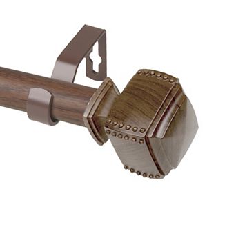 Rod Desyne 1" Bennet Faux Wood Curtain Rod