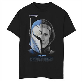 Boys 6-20 Star Wars: The Mandalorian Bo-Katan Split Face R17 Graphic Tee