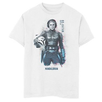 Boys 6-20 Star Wars: The Mandalorian Bo-Katan Kryze Portrait R20 Graphic Tee