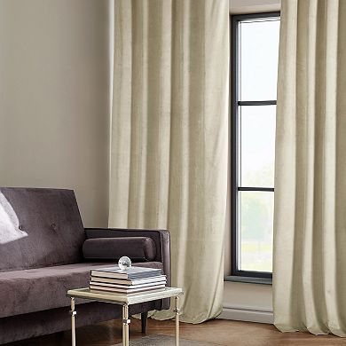 EFF Signature Plush Velvet Hotel Blackout Window Curtain Panel
