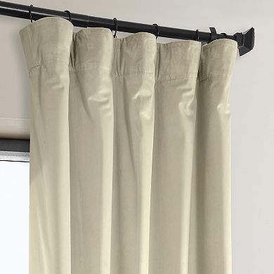 EFF Signature Plush Velvet Hotel Blackout Window Curtain Panel
