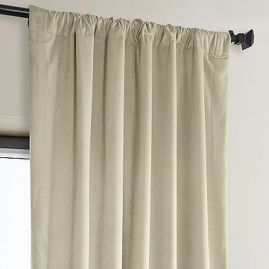 EFF Signature Plush Velvet Hotel Blackout Window Curtain Panel