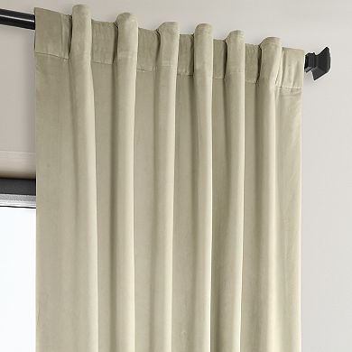 EFF Signature Plush Velvet Hotel Blackout Window Curtain Panel