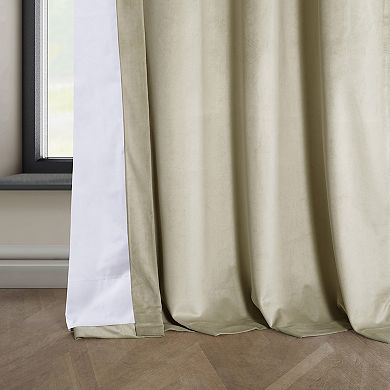 EFF Signature Plush Velvet Hotel Blackout Window Curtain Panel