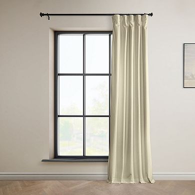 EFF Signature Plush Velvet Hotel Blackout Window Curtain Panel
