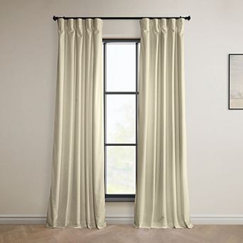 EFF Signature Plush Velvet Hotel Blackout Window Curtain Panel