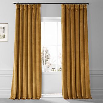 EFF Signature Plush Velvet Hotel Blackout Window Curtain Panel