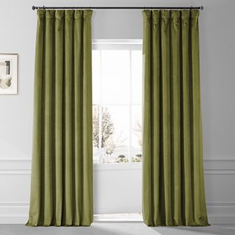 EFF Signature Plush Velvet Hotel Blackout Window Curtain Panel