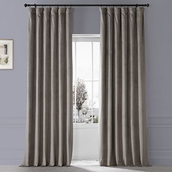 EFF Signature Plush Velvet Hotel Blackout Window Curtain Panel