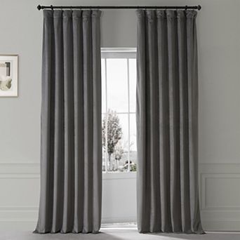 EFF Signature Plush Velvet Hotel Blackout Window Curtain Panel