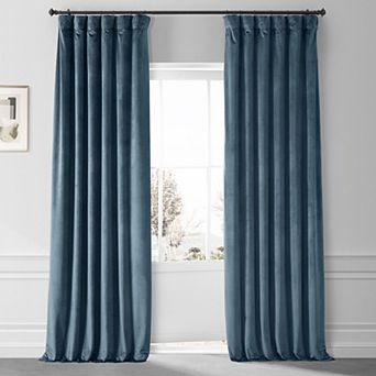 EFF Signature Plush Velvet Hotel Blackout Window Curtain Panel
