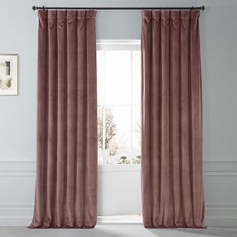 EFF Signature Plush Velvet Hotel Blackout Window Curtain Panel
