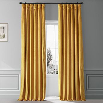 EFF Signature Plush Velvet Hotel Blackout Window Curtain Panel