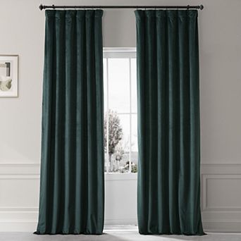 EFF Signature Plush Velvet Hotel Blackout Window Curtain Panel