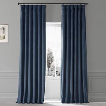 EFF Signature Plush Velvet Hotel Blackout Window Curtain Panel