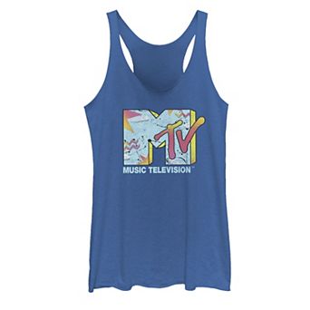 Juniors' MTV Logo Hollow Abstract Tank Top