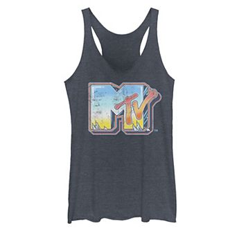 Juniors' MTV Tiny Logo Bright Brushed Tank Top