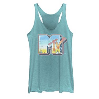 Juniors' MTV Tiny Logo Bright Brushed Tank Top