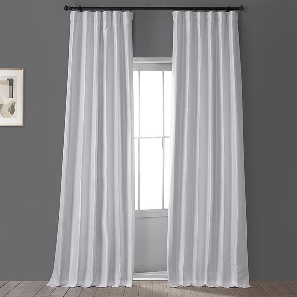 EFF Signature Faux Silk Taffeta Hotel Blackout Window Curtain